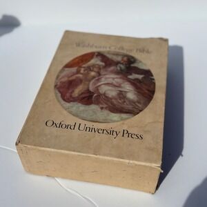 Bible Washburn College Oxford University 1980 Bradbury Thompson KJV Slipcase